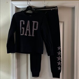 GAP Black Kids Matching Set with Glitter Stars